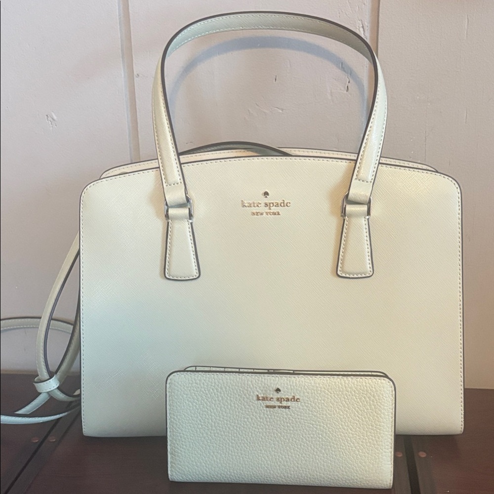 Kate Spade Pastel Green Satchel with Wallet - Picture 1 of 6